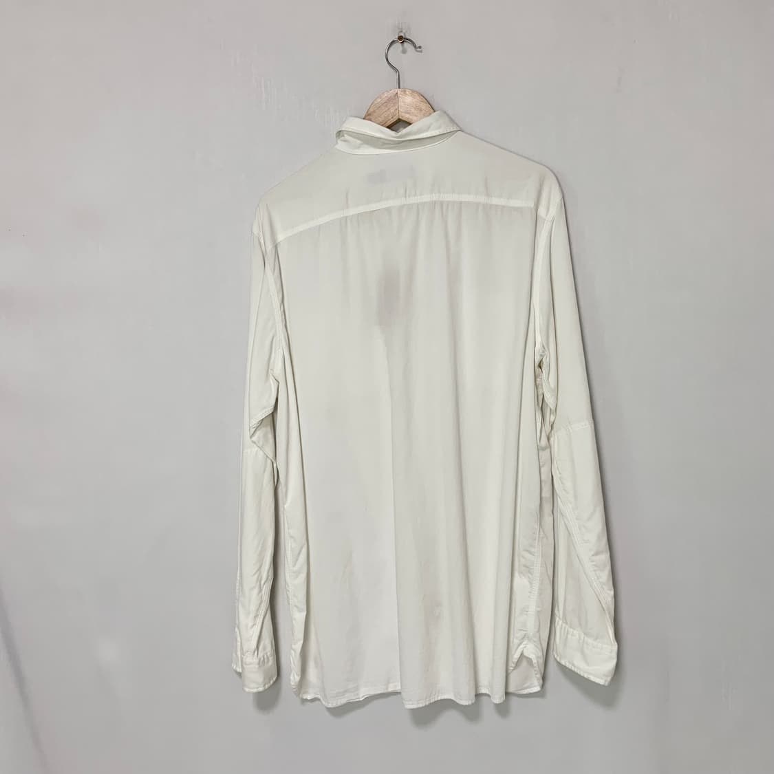 폴로 랄프로렌 더블 포켓 아이보리 빈티지 베이직 셔츠 남성 XL 상품이미지6