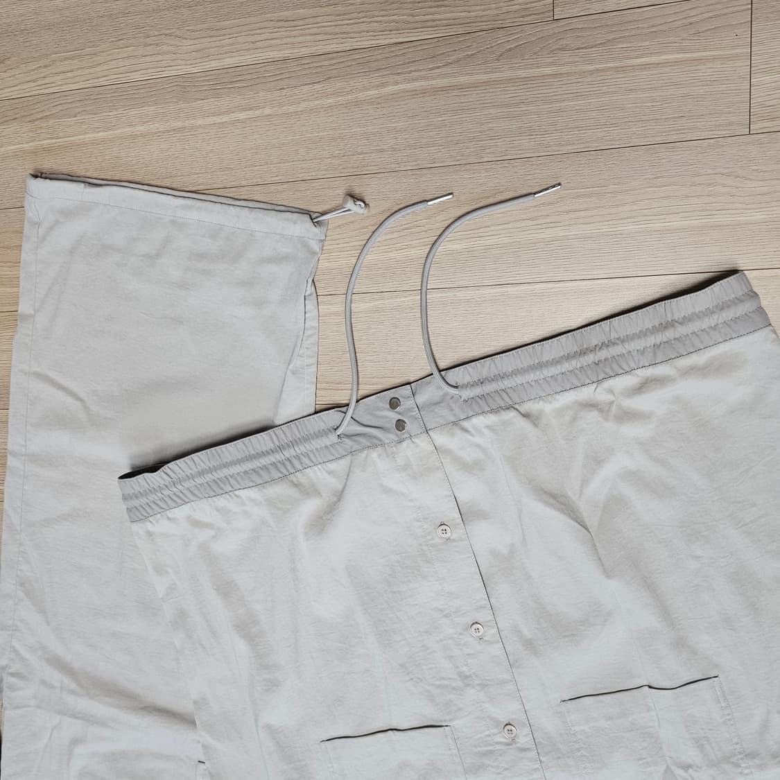 예약.. XL 105 84) 에잇세컨즈 여름 셋업 나일론 바지 반팔 셔츠 상품이미지4