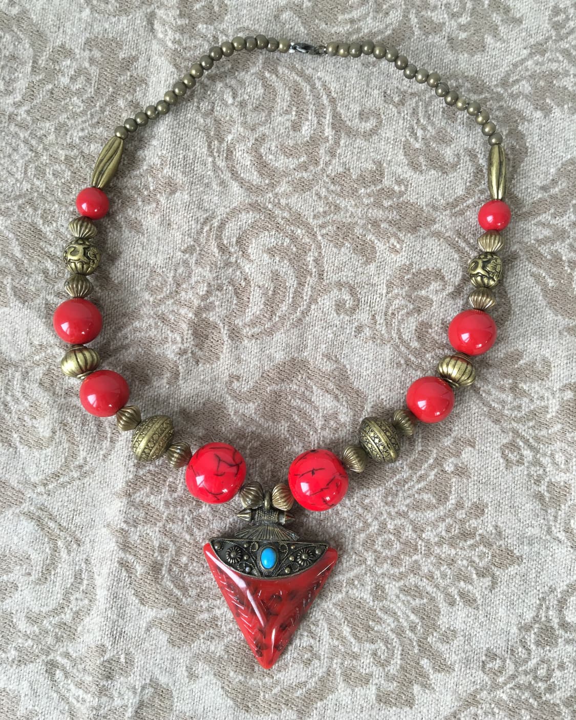 beads pendent necklace 상품이미지1