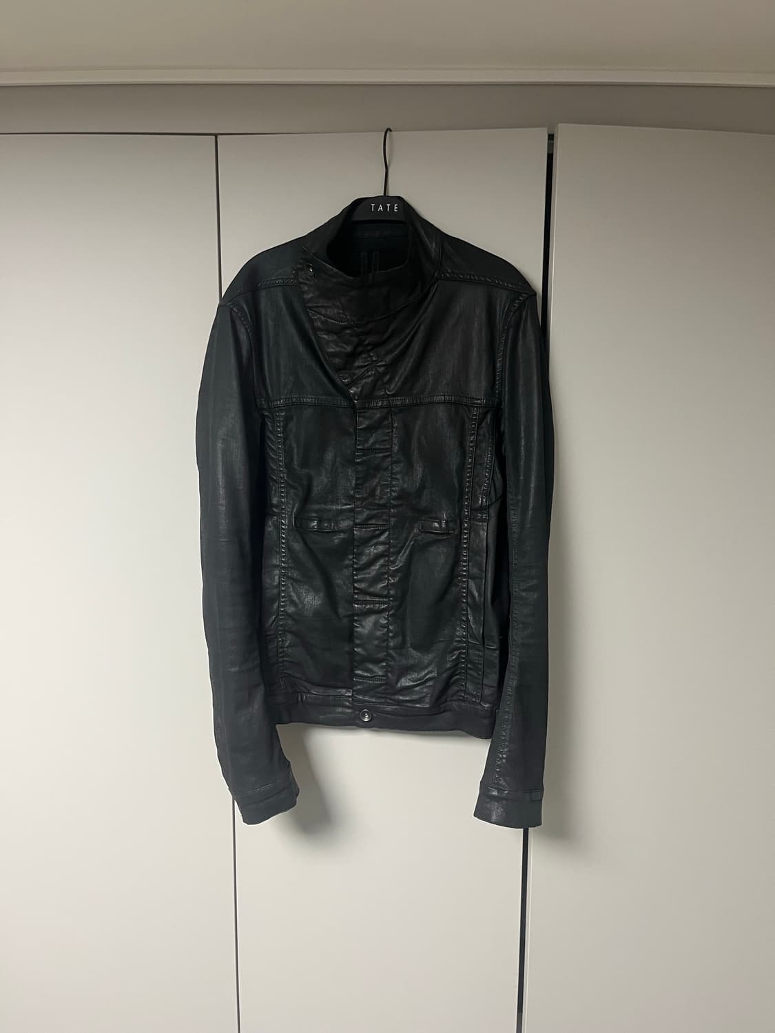 릭오웬스 다크쉐도우 2013s 왁스코팅 몰리노사선자켓 상품이미지1