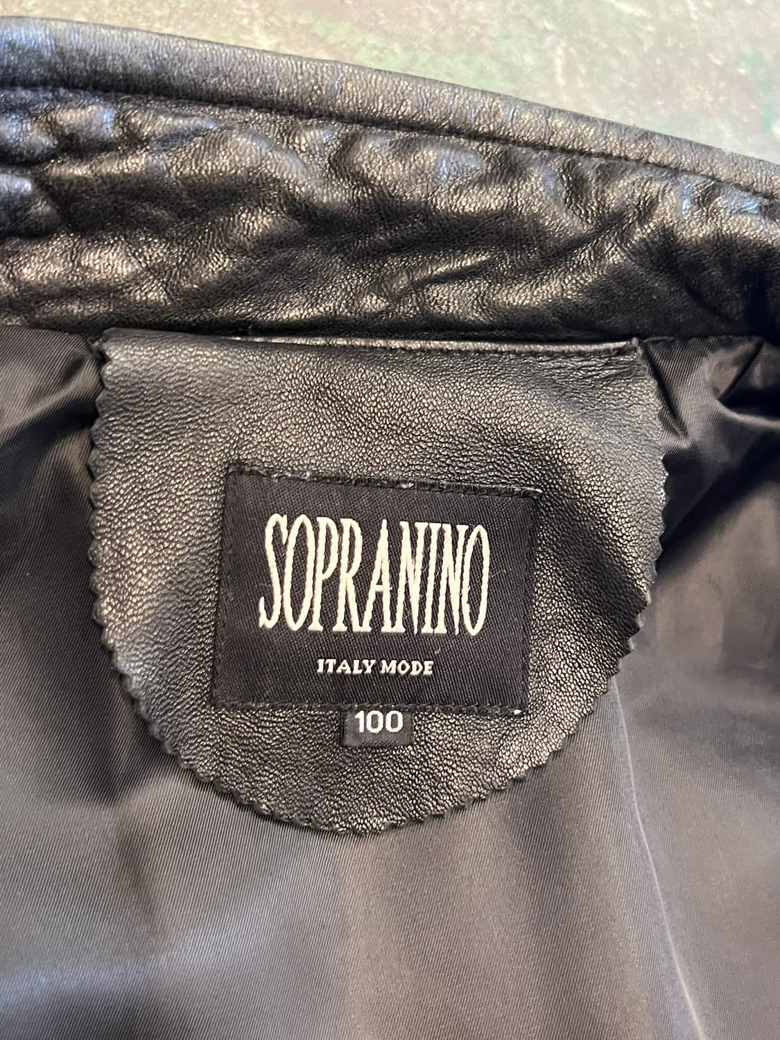 [L] 양가죽 레더 자켓 블랙 미니멀 싱글 라이더 빈티지 가죽 상품이미지7