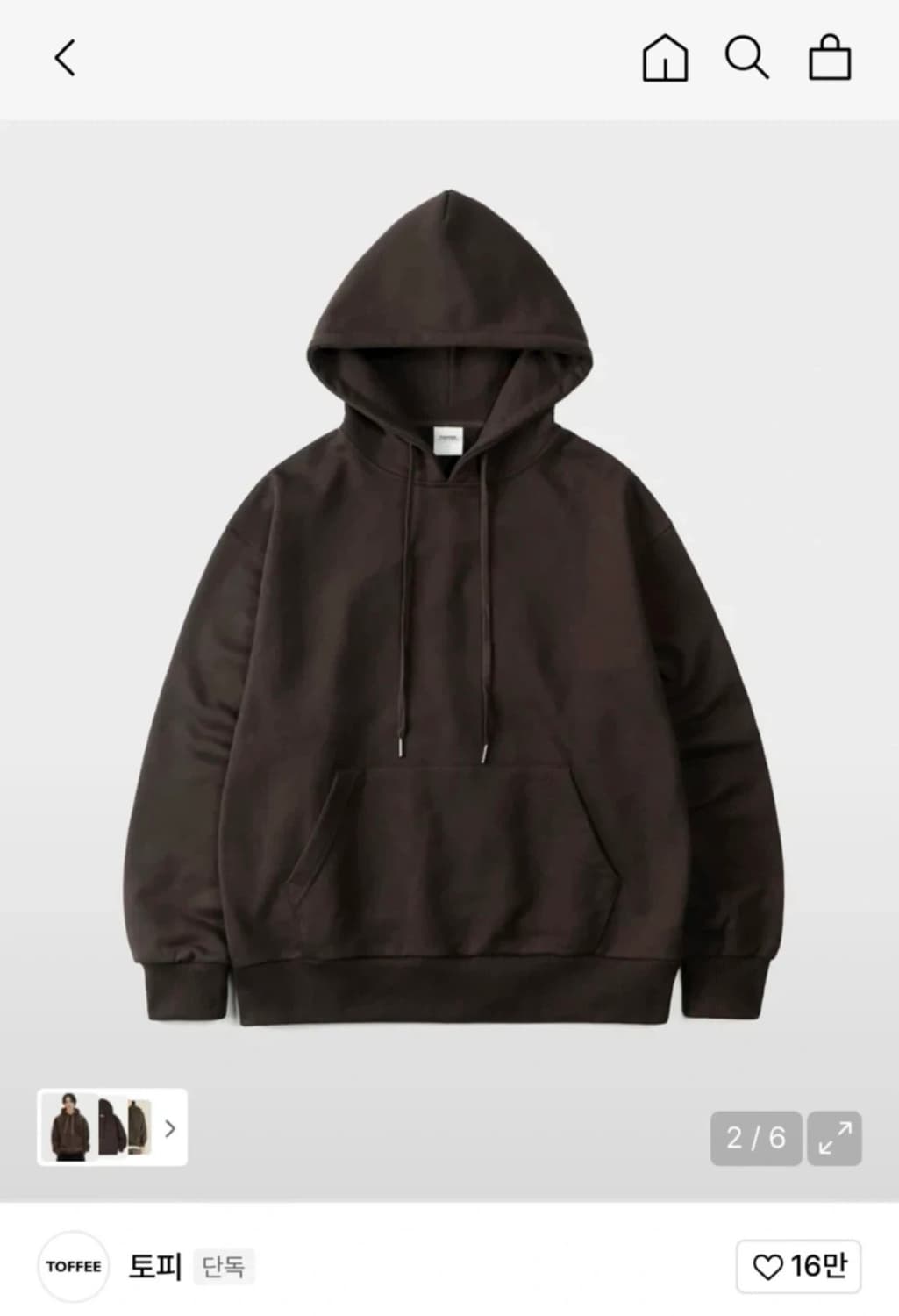 토피 후드티 새상품 [택o] 상품이미지1