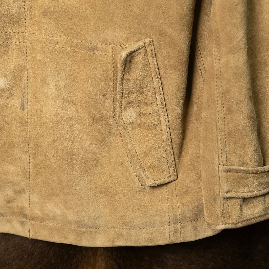 [113] 00s 올드갭 GAP 1969 리얼 스웨이드 랜치코트  상품이미지3