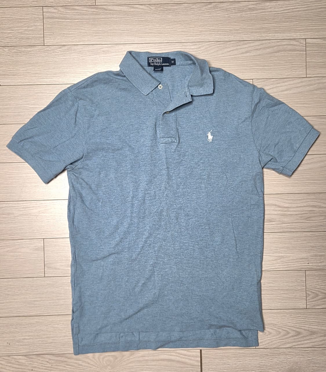 폴로 랄프로렌 블루 헤더 피케 카라티 상품이미지2