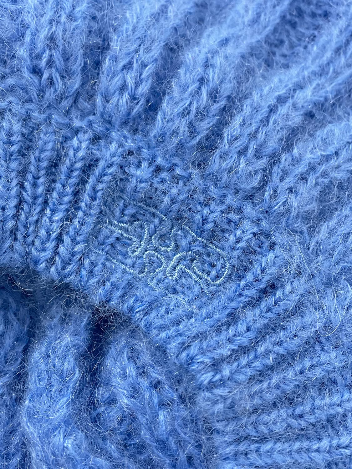 새상품 GANNI 가니 베레모 모헤어 비니 블루 컬러 상품이미지8