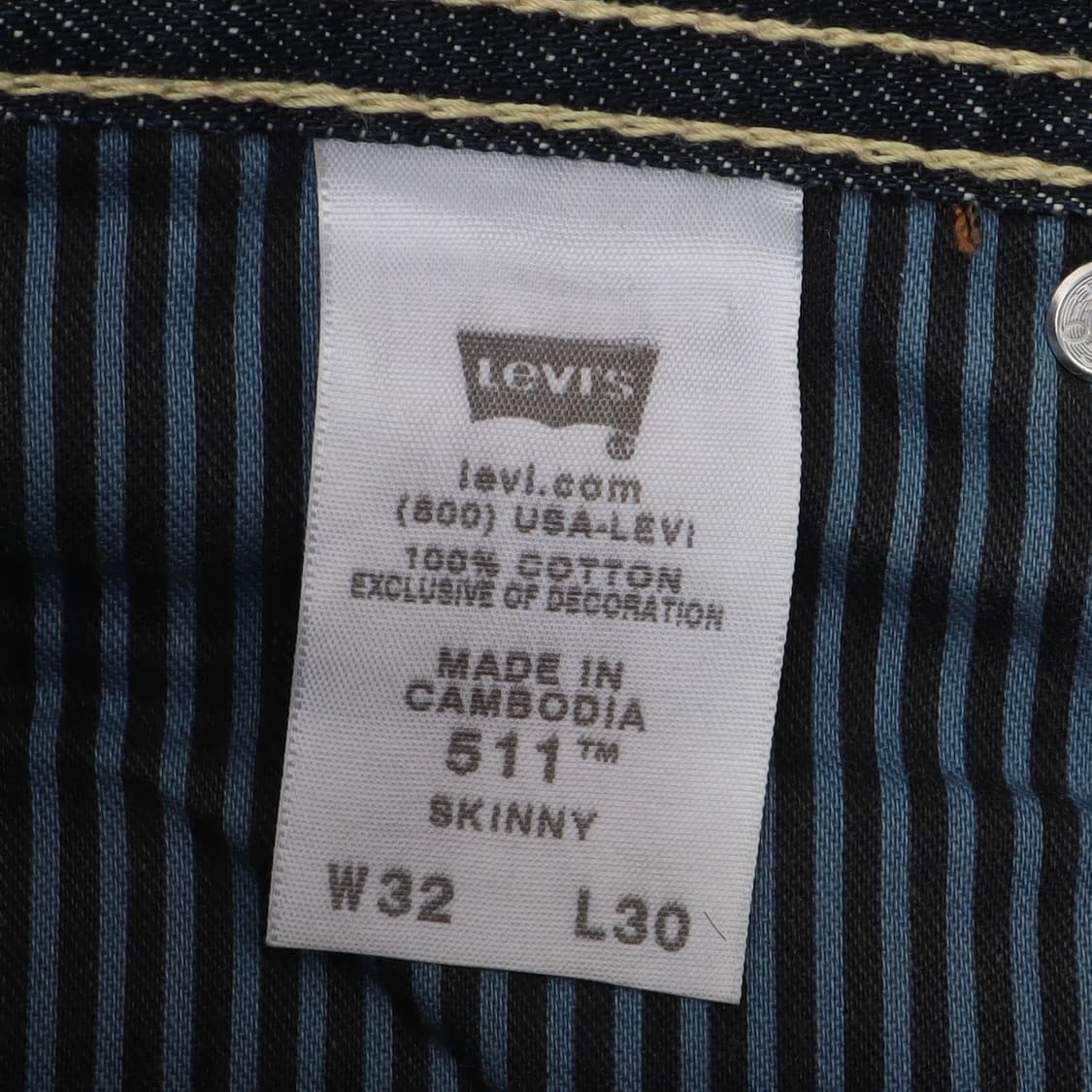 리바이스 빈티지 511 스키니 진 데님팬츠 상품이미지9