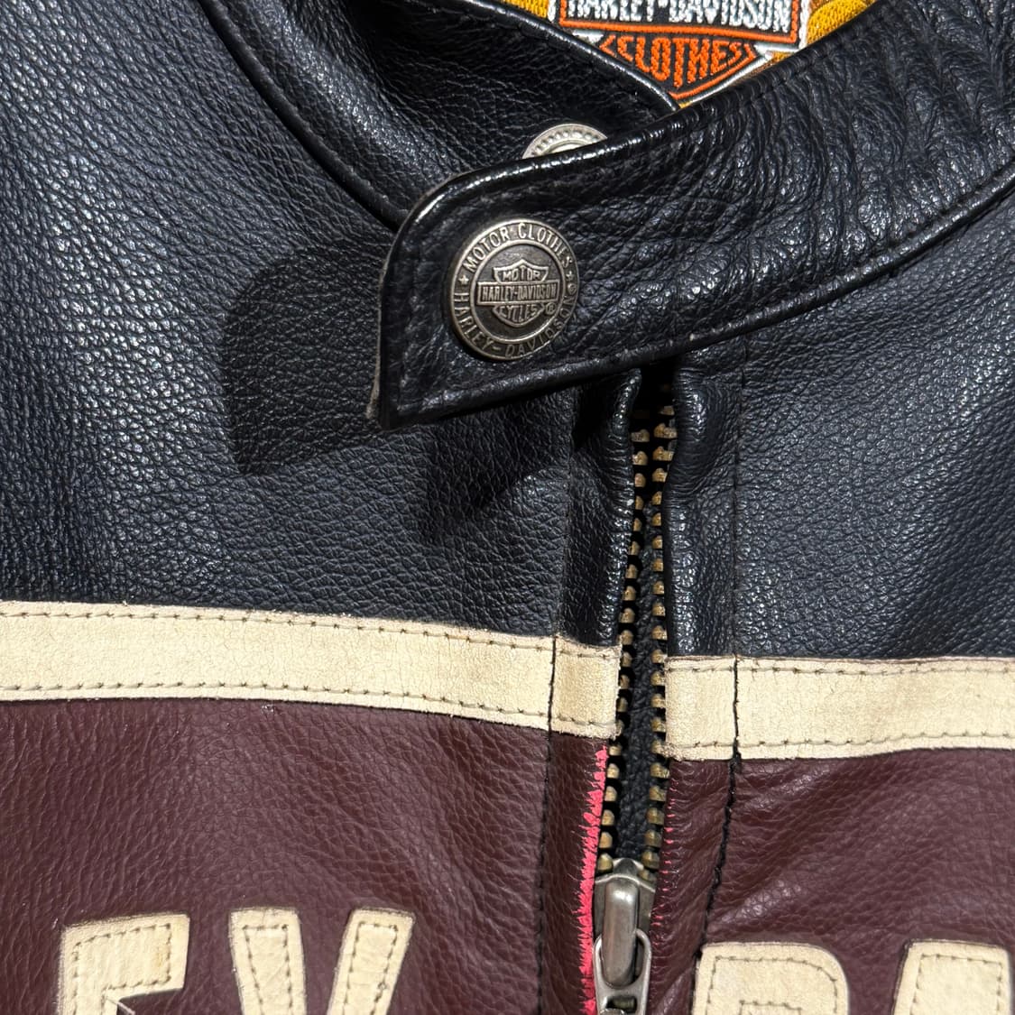 할리데이비슨 카우 레더 자켓 L 소가죽 상품이미지4