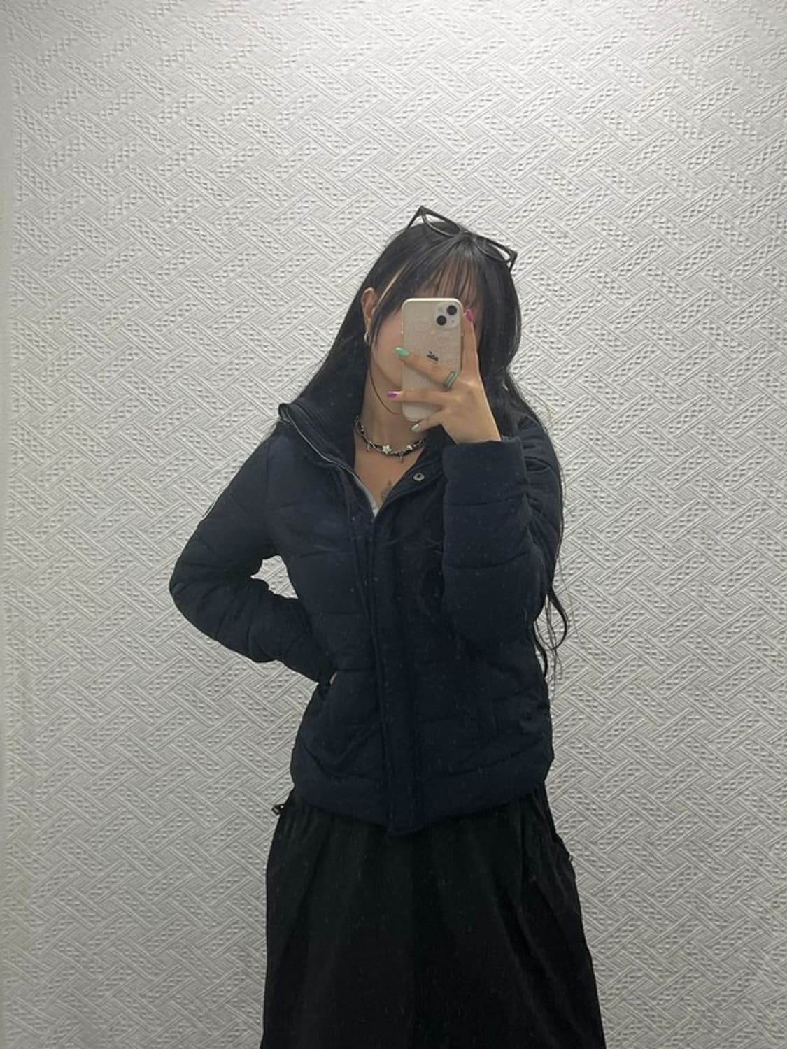 아베크롬비 빈티지 베이직 슬림 숏 패딩 M C06623 상품이미지2