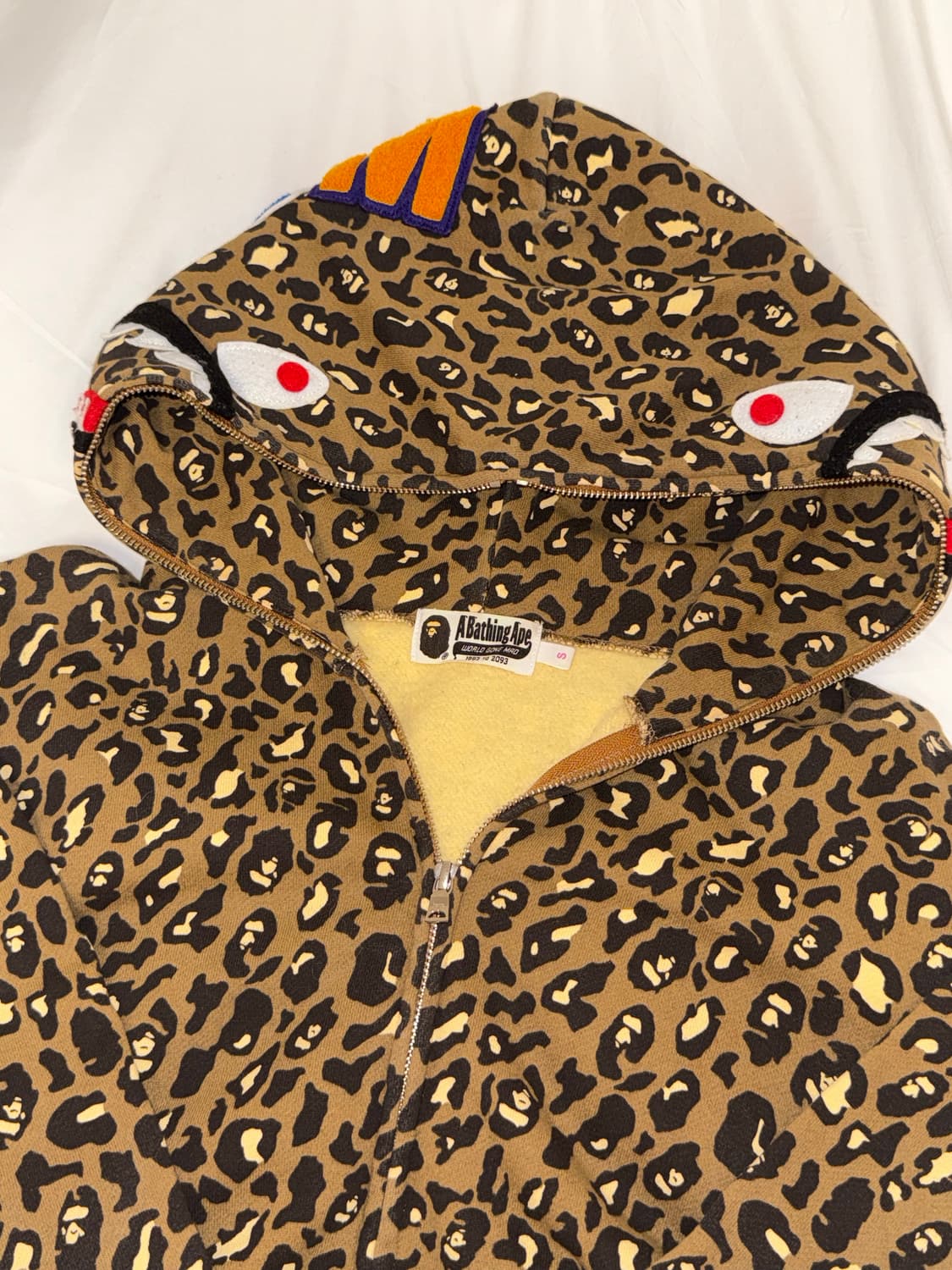 희귀 👑) 베이프 레오파드 호피 샤크 후드집업 상품이미지4