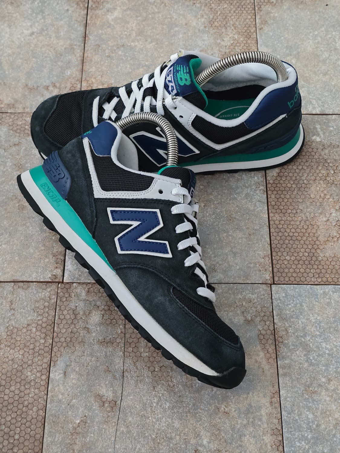 (255)뉴발란스 574 네이비 그린 상품이미지7