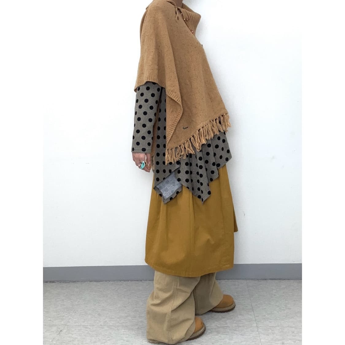 빈티지 히피 판쵸 케이프 망토 상품이미지3