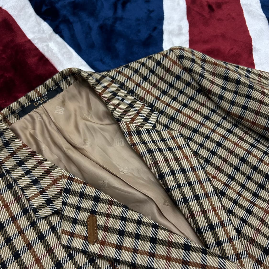 [여성L]닥스 체크 울 블레이저 상품이미지1