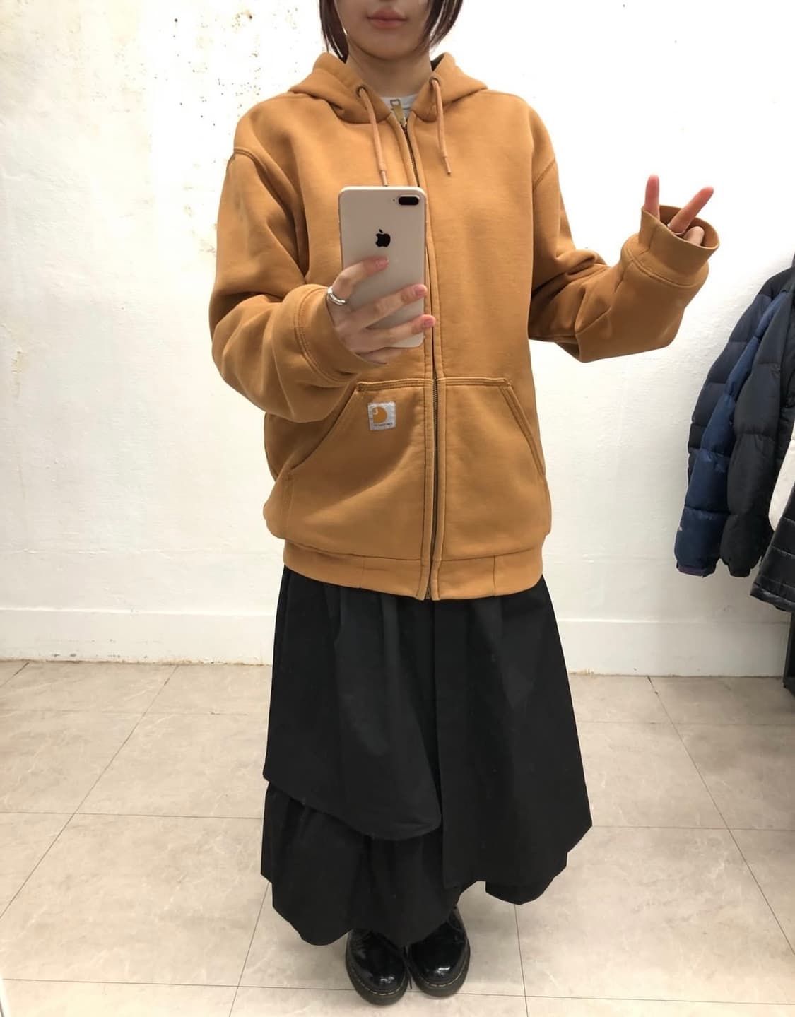 칼하트 레인디펜더 써멀 후드 집업 상품이미지1