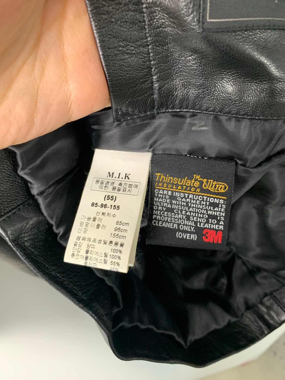 Vintage 빈티지 블랙 양가죽 레더자켓 상품이미지5