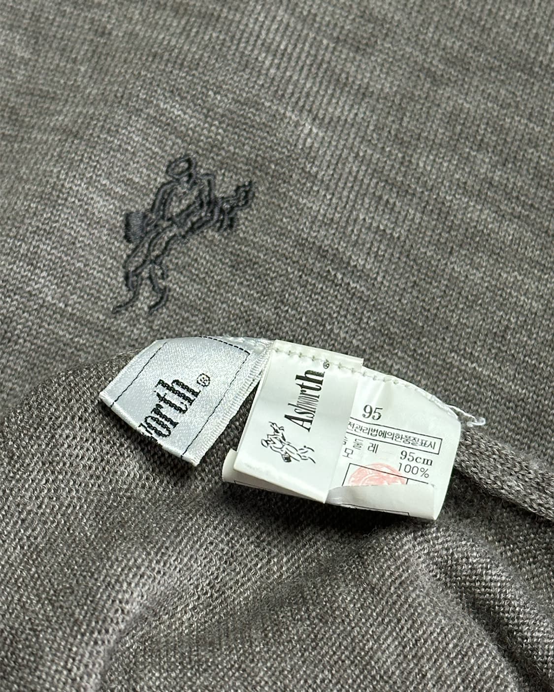 ASHWORTH 반폴라 울100% 니트 상품이미지3