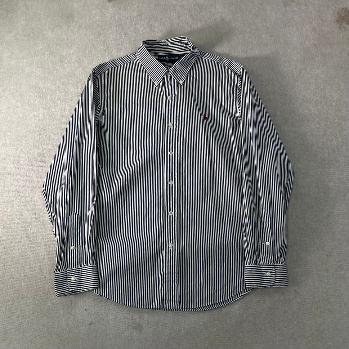 100 폴로랄프로렌 스트라이프 커스텀핏 셔츠 상품이미지1