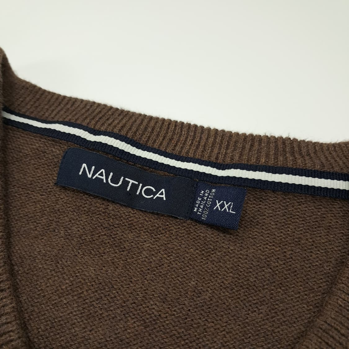 CL135 2XL 노티카 00s 코튼 케이블 니트 베스트 상품이미지4