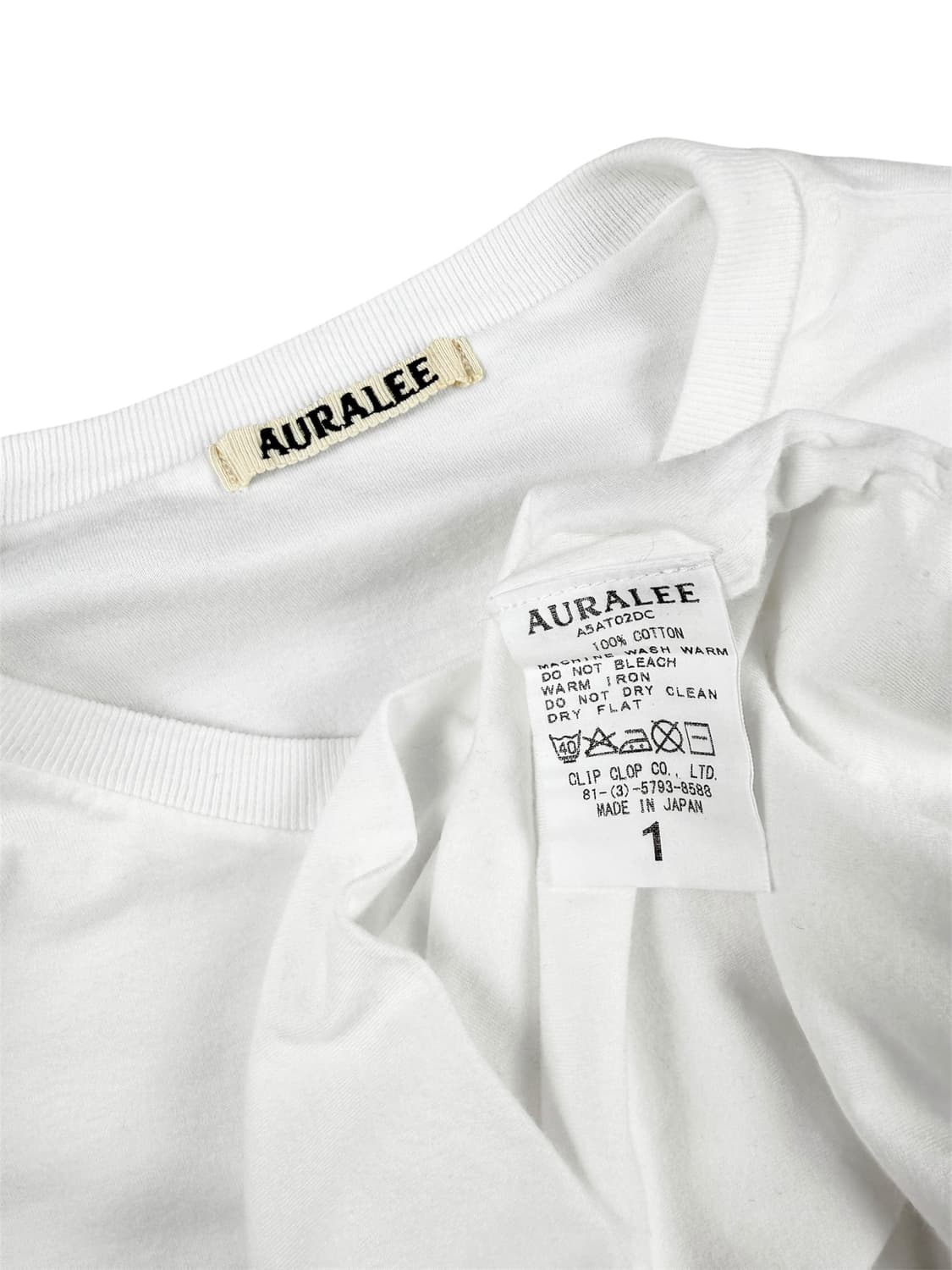 auralee 화이트 롱슬리브 상품이미지4