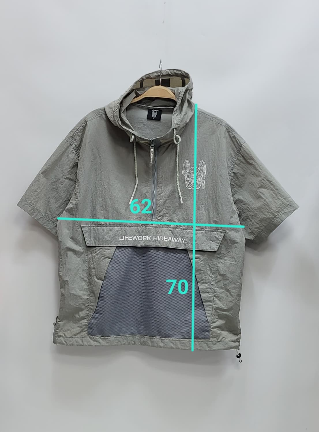 라이프워크 메쉬포켓 후드 아노락 / 남 M (117) 라이트 그레이
 상품이미지10