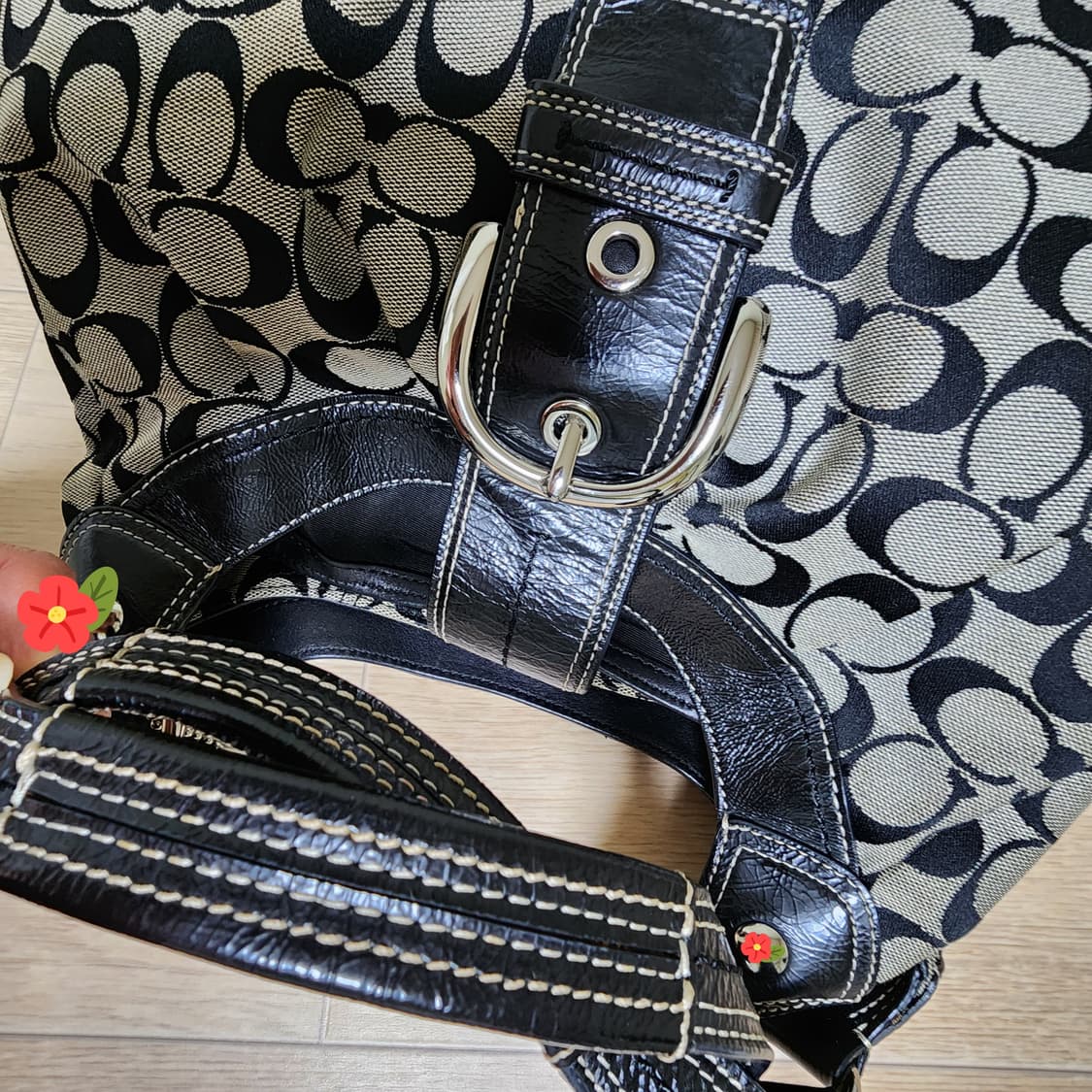 상태굿) 코치 버클 숄더백 상품이미지7