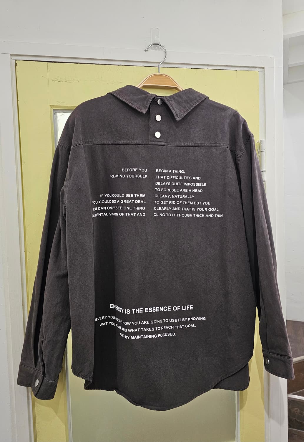 Japan 워시드 딥그레이 아우터 겸 셔츠 상품이미지7