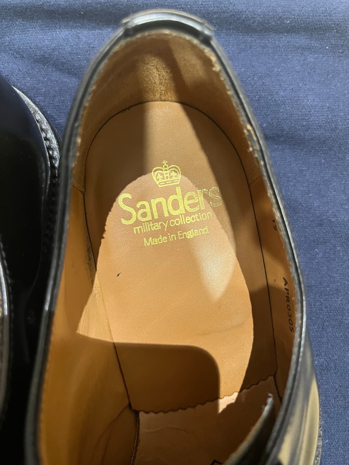 sanders 밀리터리 애로 더비 블랙 팝니다 상품이미지2
