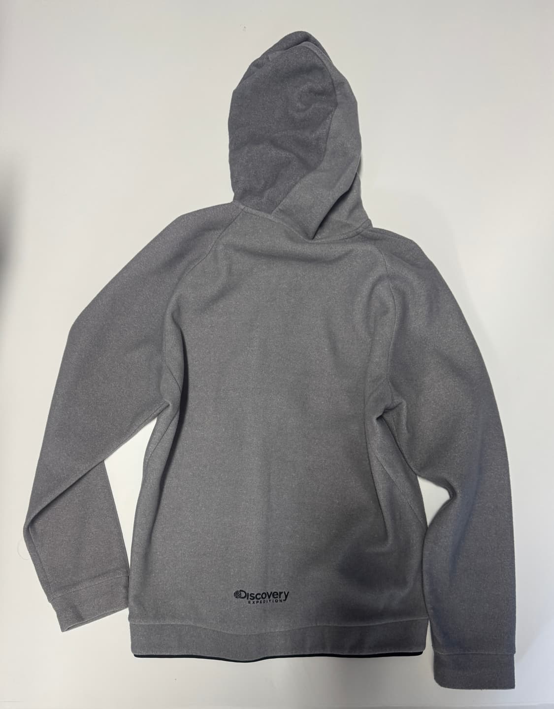 디스커버리 트레이닝 기모 후드 집업 자켓 L 그레이 상품이미지2