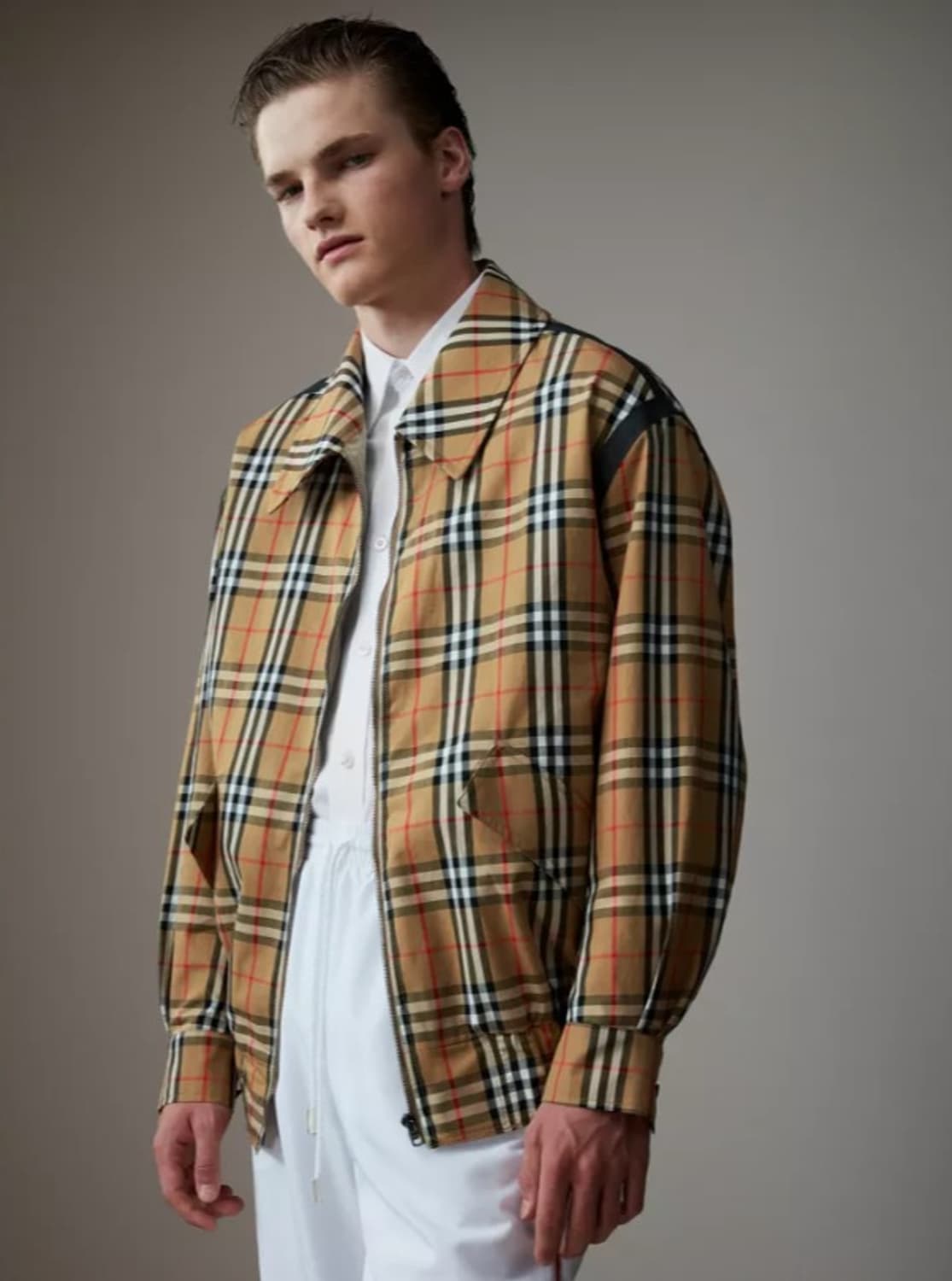 버버리 개버딘 해링턴 자켓 54사이즈 국내 110 노바 체크 상품이미지3