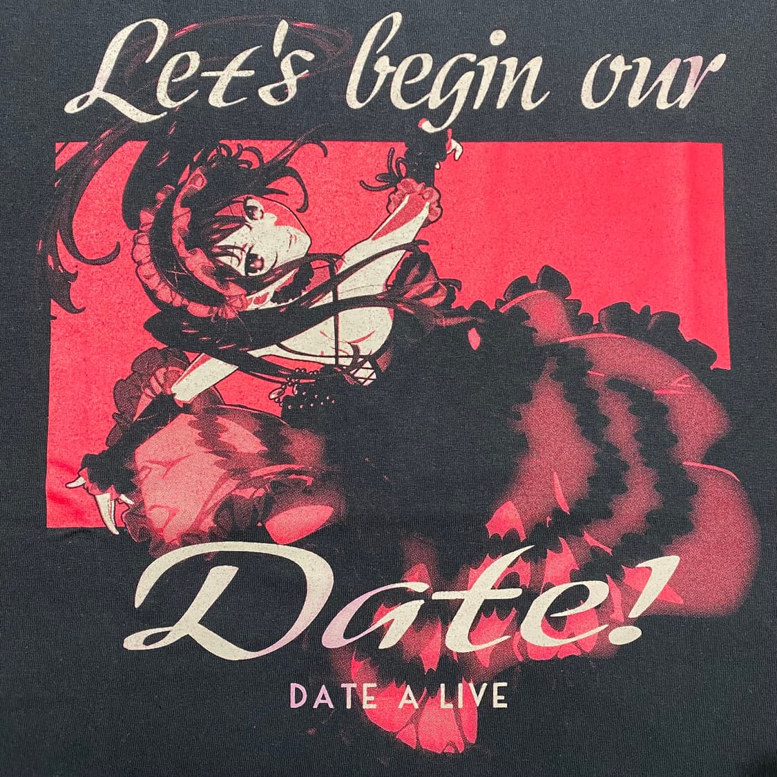 코스파 데어라 데이트어라이브 오피셜 애니메이션 티셔츠 상품이미지4