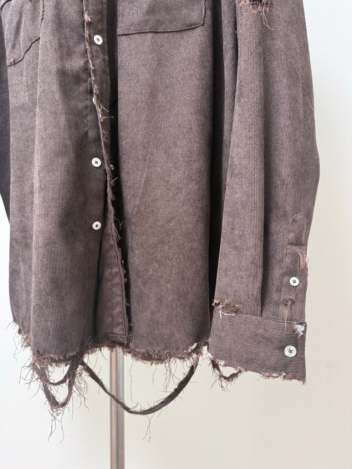 빈티지 코듀로이 다크브라운 셔츠 상품이미지6