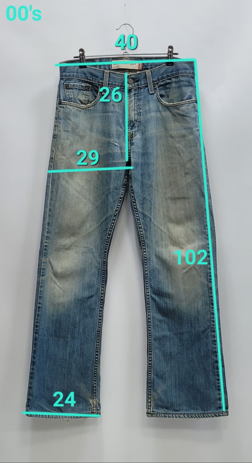 LEVI'S 00'S 리바이스 527 로우 부츠컷 데님 청바지 / 31
 상품이미지10