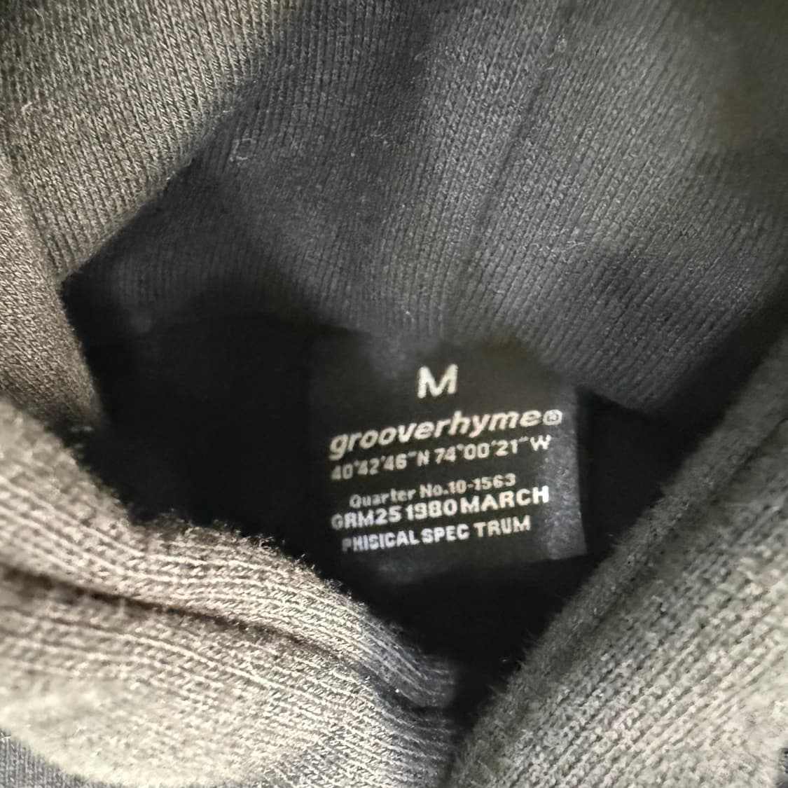 M 그루브라임 오버핏 후드티 0121T1 상품이미지3