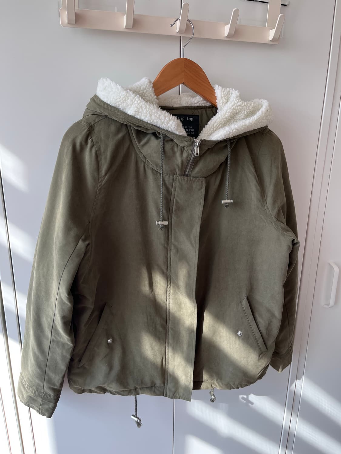 Tip top 양털 누빔 카키 야상 패딩 상품이미지7