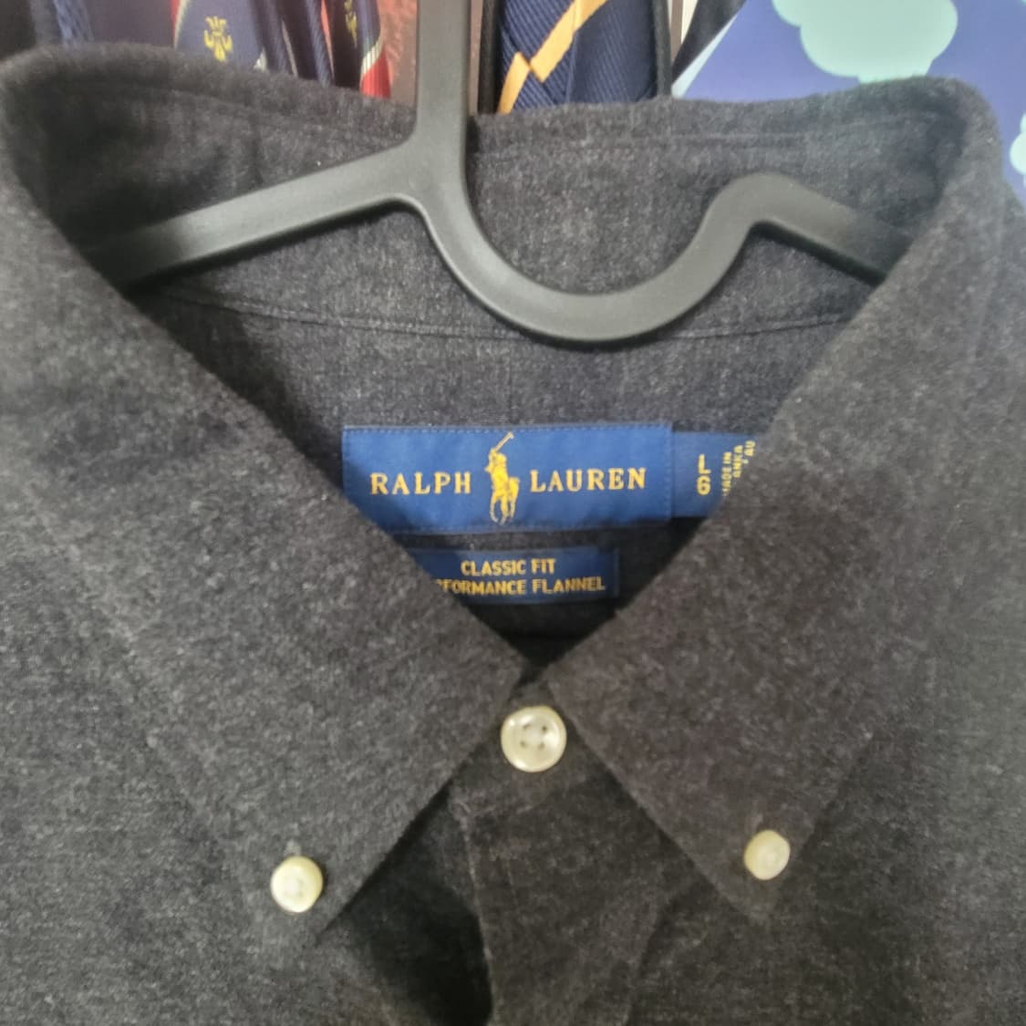 폴로 랄프로렌 플란넬 셔츠 L 상품이미지2