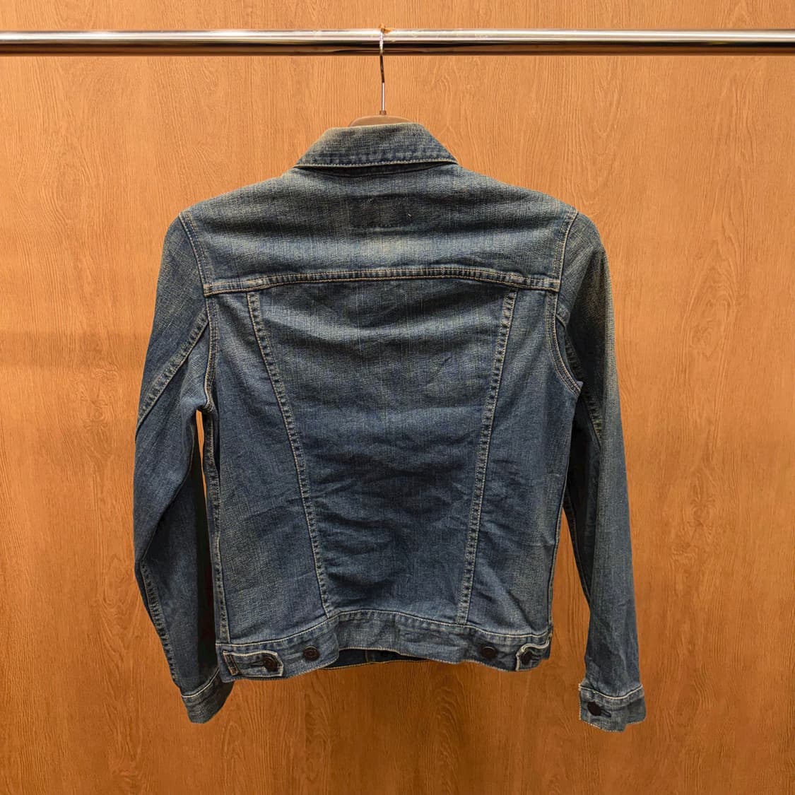 리바이스 데님 자켓 플랩 포켓 레드 로고 탭 디테일 슬림핏 인디고 블루 상품이미지3