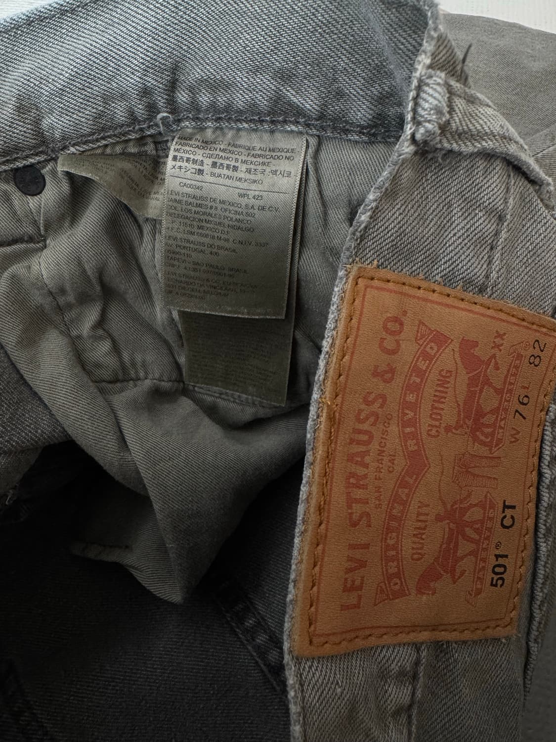 리바이스 501 CT 디스트로이드 데님 진 상품이미지6