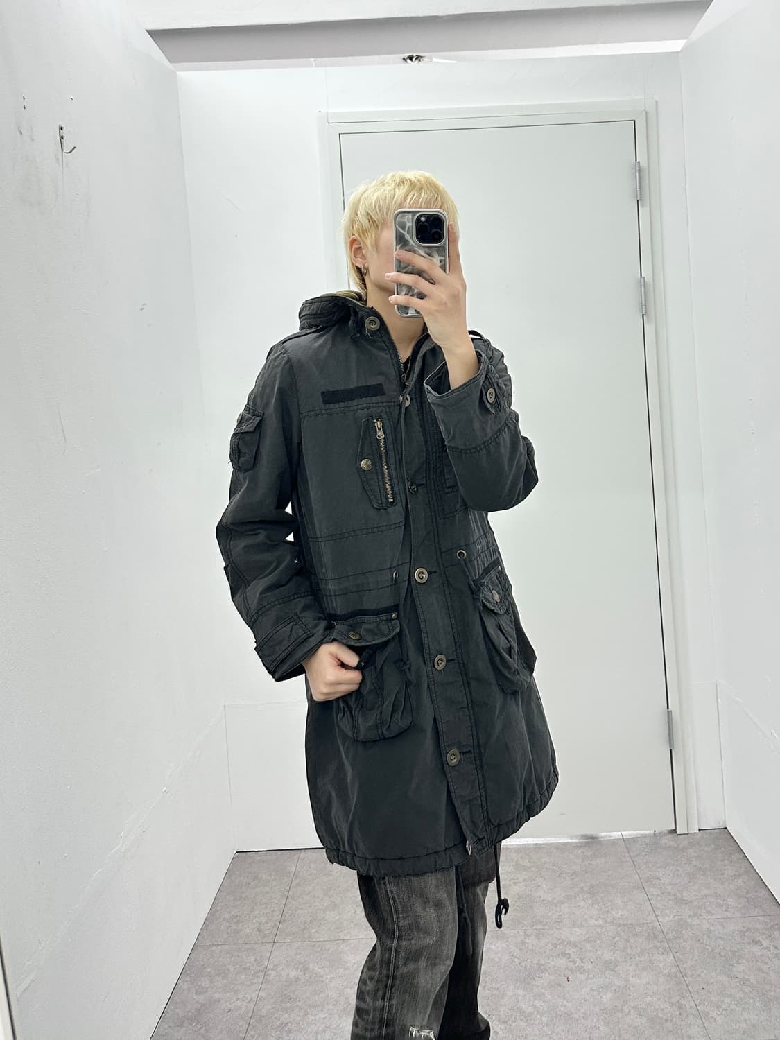 Jpn grunge multi pocket faded jacket 상품이미지2