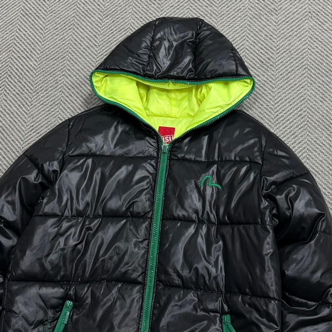 에비수 후드 베이직 패딩 v1748 상품이미지3