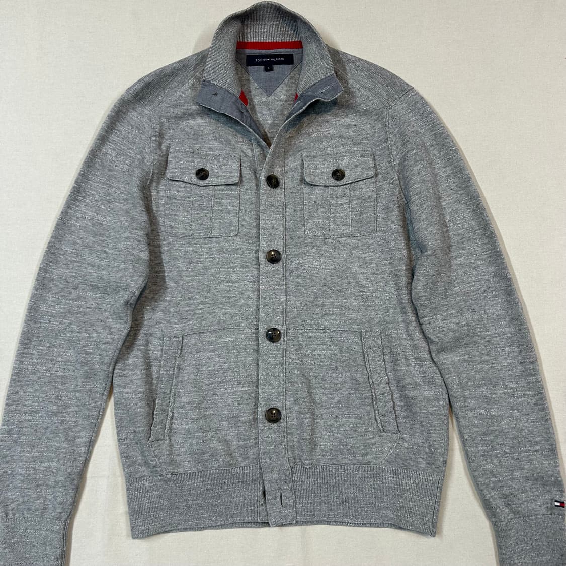 S) 타미힐피거 그레이 니트 가디건 상품이미지2