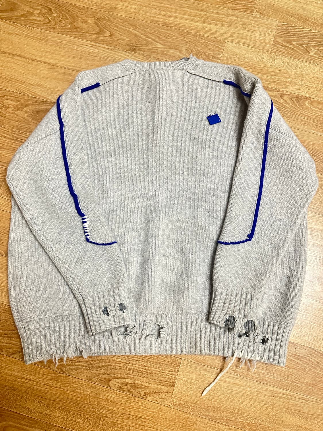 자라 아더에러 오버사이즈 스웨터 그레이 상품이미지2