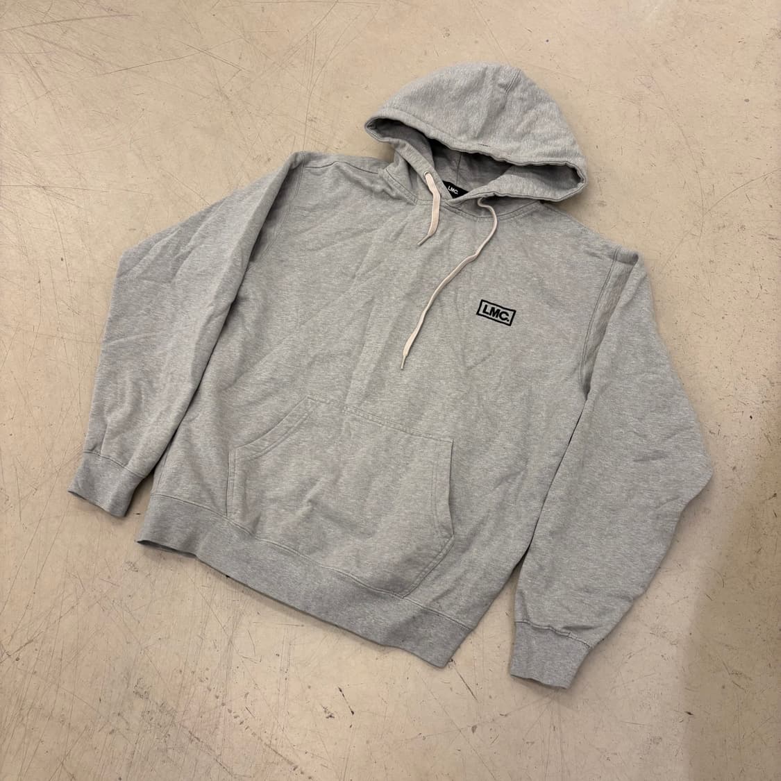 Lmc 빅로고 그레이 후드티 상품이미지2