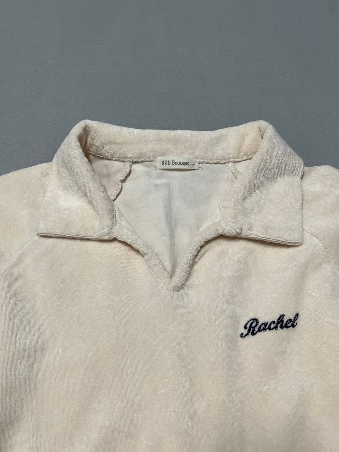 아이보리 테리 티셔츠 상품이미지2