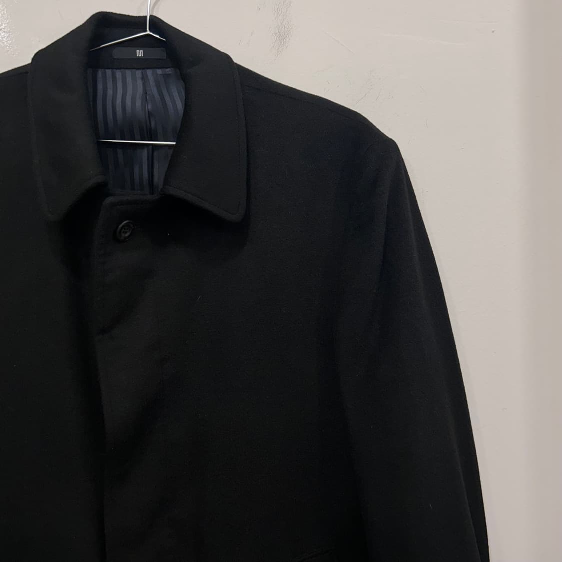 마에스트로 퓨어 케시미어 히든버튼 코트 상품이미지1