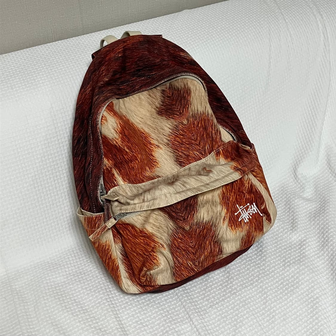 스투시 캔버스 백팩 카우하이드 상품이미지5