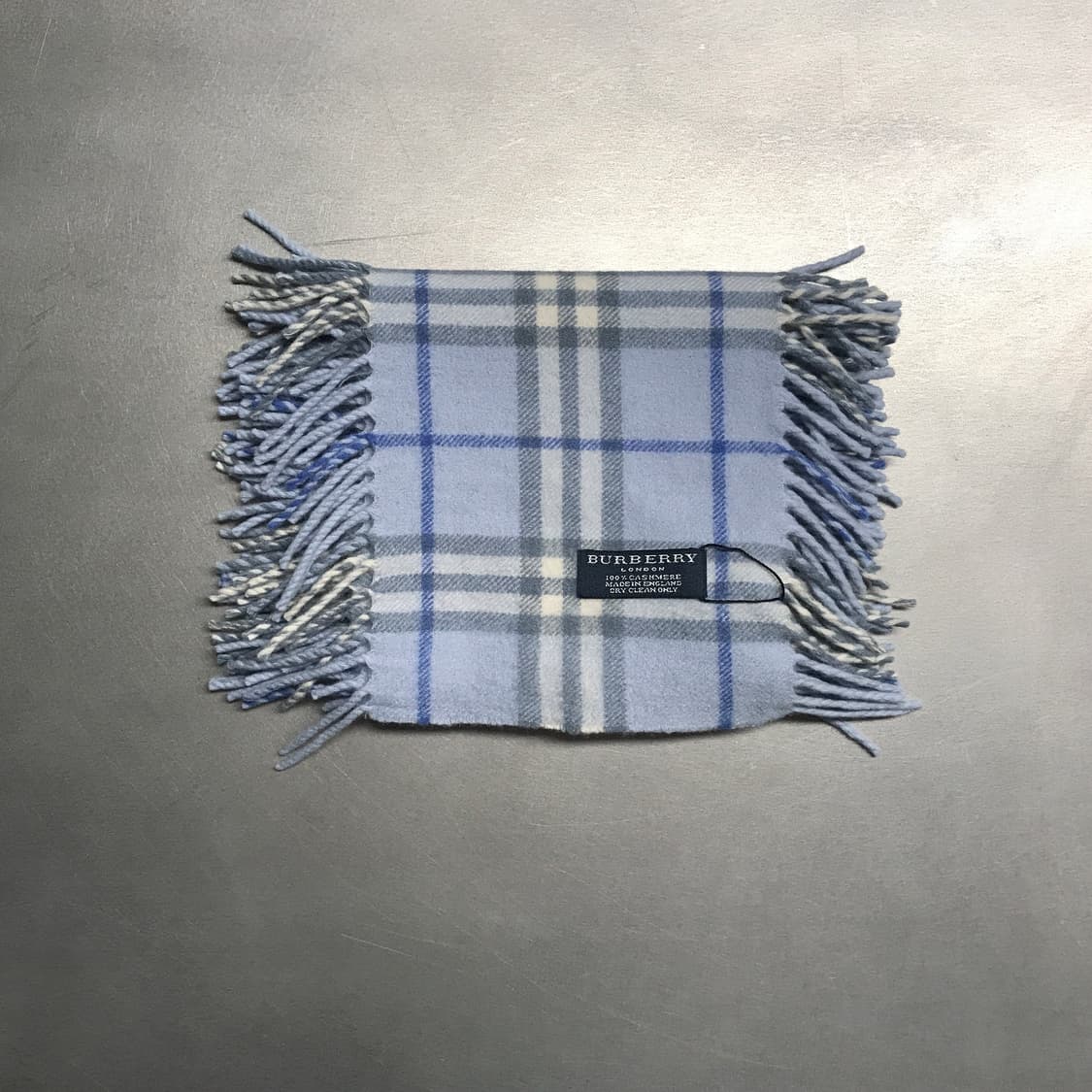 버버리 정품 캐시미어 머플러 스카이블루 상품이미지2