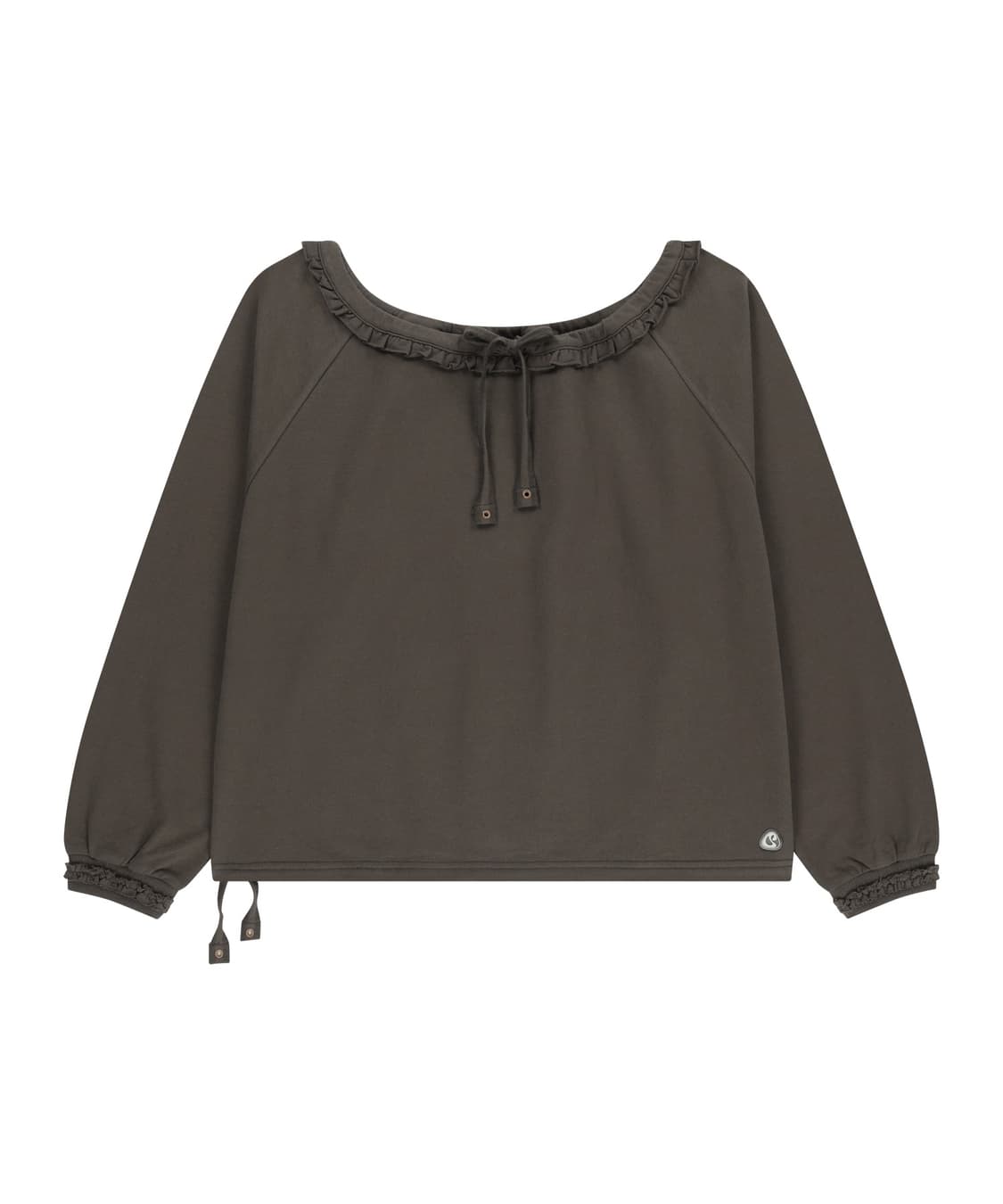 coyseio drawstring long sleeve charcoal 상품이미지1