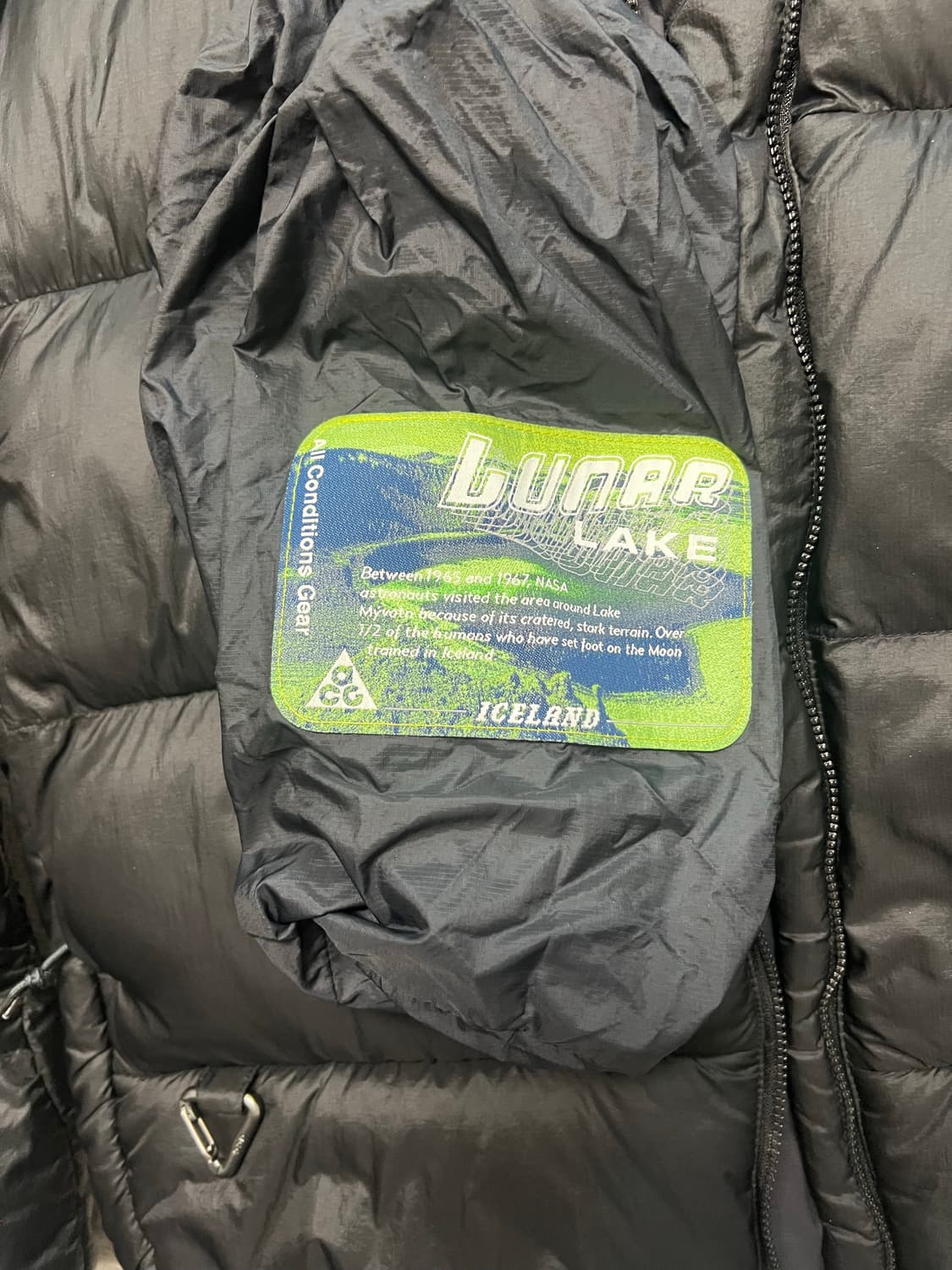 초판 나이키 acg 루나레이크 패딩 블랙 구형 L아시아 급처 상품이미지2