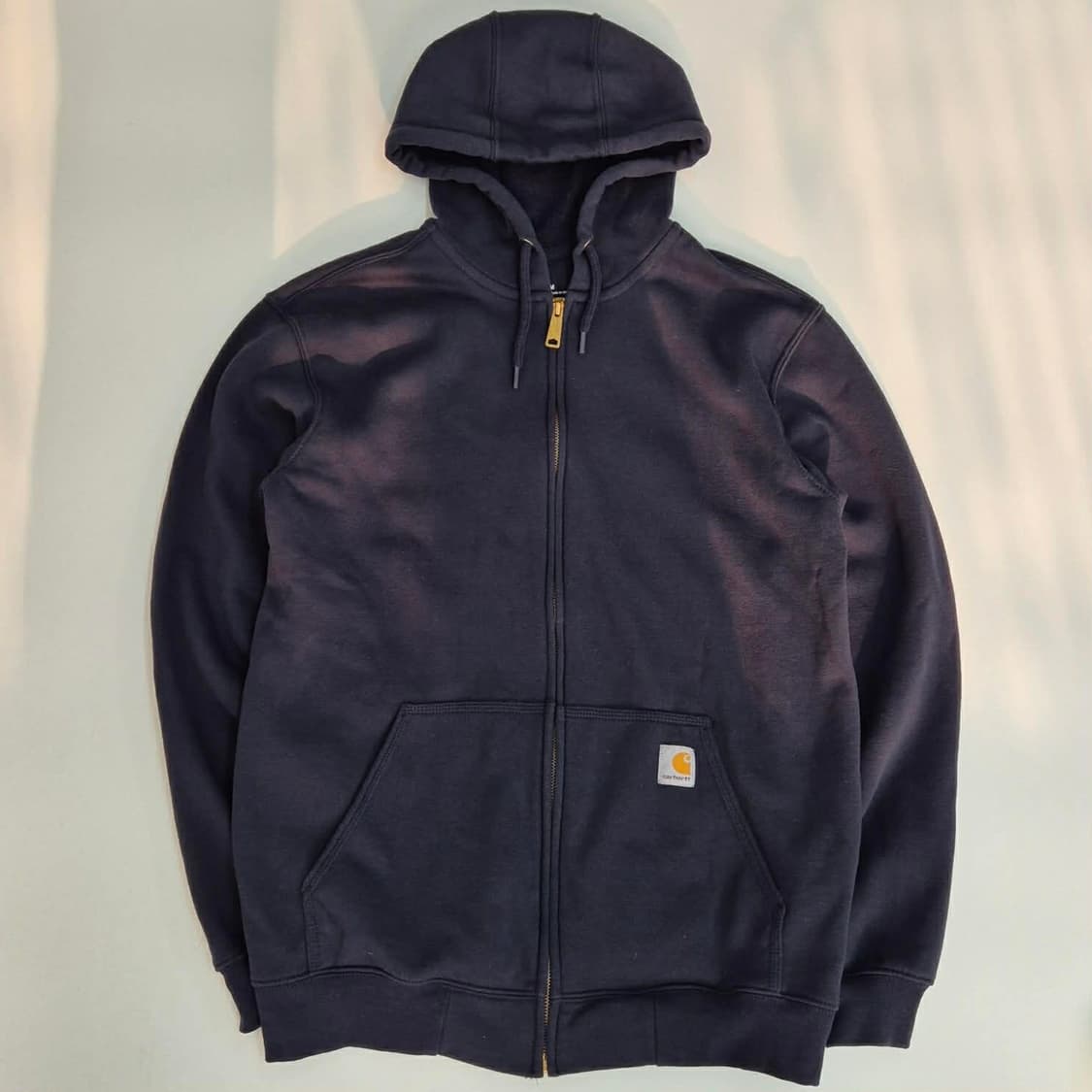 칼하트 네이비 미드웨이트 매장판 스웻 후드집업 희귀져지(M) 상품이미지2