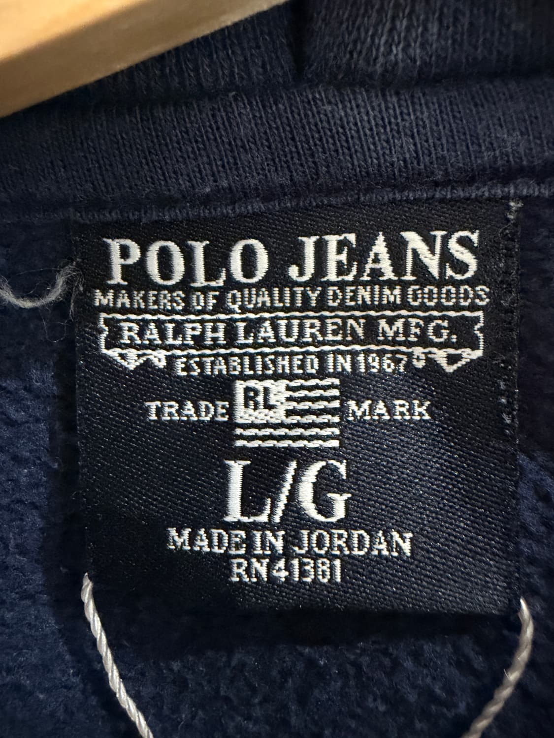 폴로 진스 아치로고 후드집업 상품이미지5