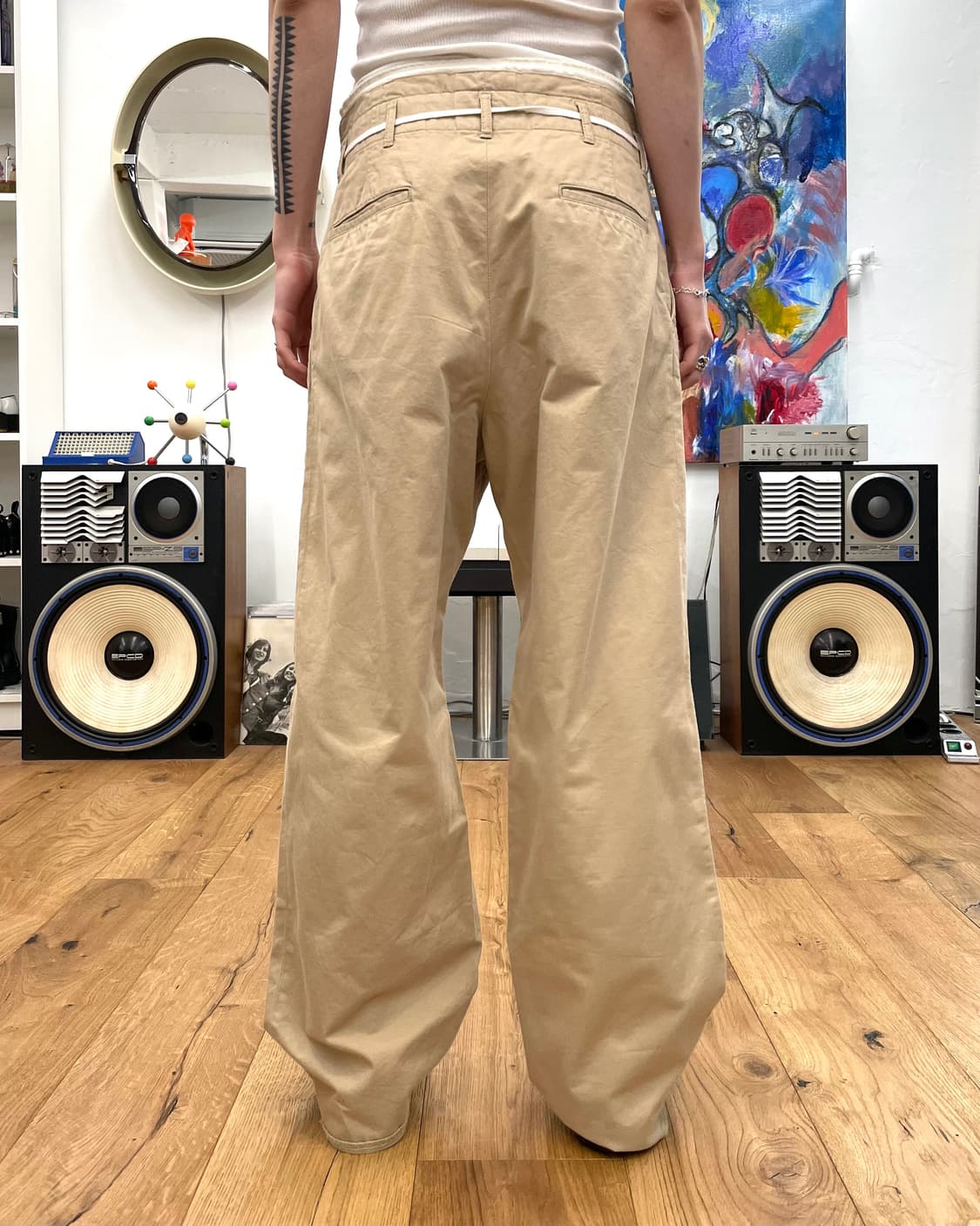 [S] 사스콰치패브릭스 스트랩 와이드 팬츠 상품이미지3